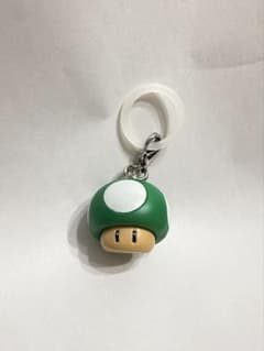スーパーマリオ めじるしアクセサリー 緑キノコ 1UPキノコ キーホルダーのサムネイル