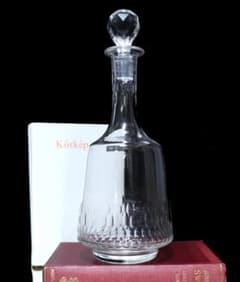 オールド・バカラ 珍品 大型 デカンタ リシュリュー 28cm 多面体カット 