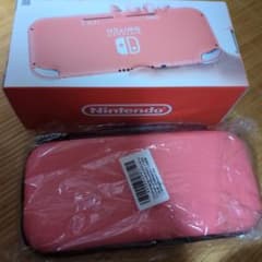 Nintendo Switch Lite 本体 コーラル ケース - メルカリ