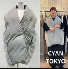 姉*ん様 【CYAN TOKYOシアントーキョー】ストールライクファーコンビダウのサムネイル
