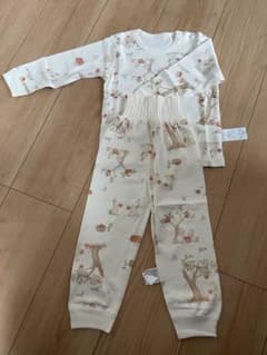 ウサギのプリント ベビーパジャマ90cmのサムネイル