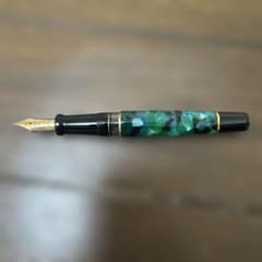 AURORA アウロラ 万年筆 オプティマ グリーン 14k - メルカリ