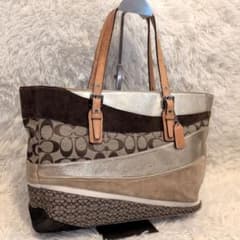 〇希少モデル〇COACH シグネチャー パッチワークトートバッグ A4収納