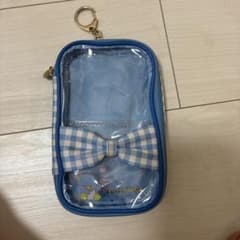 サンリオ シナモロール アクスタケース ポーチ チェック柄 リボン
