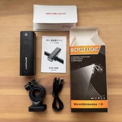 自転車ライト 高輝度 LED USB充電式のサムネイル