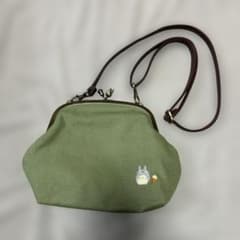 ✨超美品✨スタジオジブリ トトロ がま口 ショルダーバッグ キャンパス