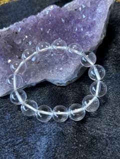 ✨美品✨ヒマラヤ水晶ブレスレット 透明のサムネイル