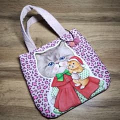 コヤンイサムチョンふっくらト–トバッグ クリスマスルミヒョウ柄ファ