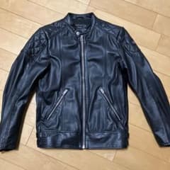DIESEL ブラック レザージャケットのサムネイル