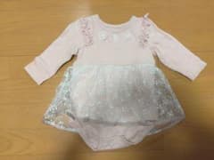 Kids zooベビー ロンパース ピンク レース 花柄のサムネイル