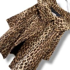 極美品☆ステラマッカートニー☆エコファー☆レオパード柄ポンチョ風