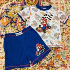 値下げ　美品　マリオ　マリオカート　男の子　キッズ　パジャマ　110cm 4/5のサムネイル