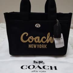 ✨COACH✨ ブラックトートショルダーバッグストラップ付き CP164新品