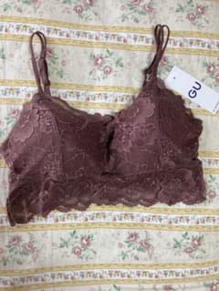 GU ナチュラルサポートブラ(ノンワイヤー)(レース)新品タグ付きXLのサムネイル