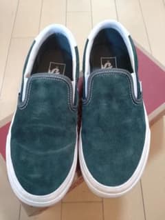 VANS スリッポン ダークグリーンのサムネイル