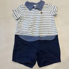 babyGAP ロンパース 6-12ヶ月 ボーダーのサムネイル
