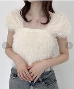 Heather シャギーカットプルオーバー ホワイトのサムネイル