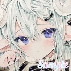 ゆ*り様 手描きイラスト　アナログイラスト　オリジナルイラスト 零*様 ♡ オリジナル 手描きイラスト 羊耳さん B5 アナログイラスト