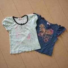 お値下げしました^_^メゾピアノTシャツ2枚セット110のサムネイル