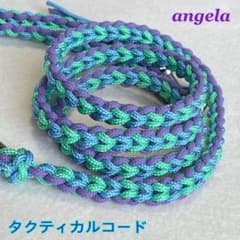 ♡ パラコード(タクティカル)ハート編みリード　Ｂ品　♡のサムネイル
