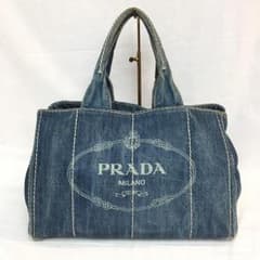 PRADA プラダ カナパ トートバッグ デニム Mサイズのサムネイル