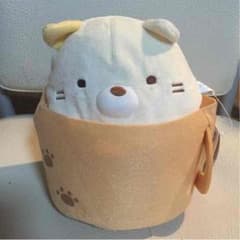스미코구라시 컵 봉제인형 고양이