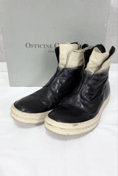 ◯箱付 OFFICINE CREATIVE グラデーションレザーブーツ 38 黒