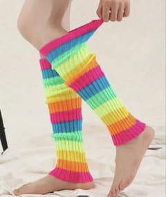 【即日発送】カラフルレッグウォーマーのサムネイル