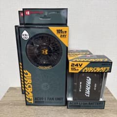 BURTLEAC09 Li-ionバッテリー＆AC09-1ファンユニット2セットのサムネイル