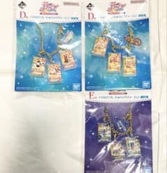 3 개 세트 이치 반 쿠지 아이 카츠 D 상 E 상 아이 카츠 카드 가방 매력