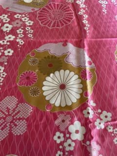 敷布団生地　シングルサイズ　和柄　花柄、ピンク系のサムネイル