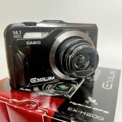 CASIO EXILIM EX-H20G コンパクトデジタルカメラ コンデジ 黒 - メルカリ