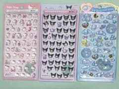 す*う様 【国内正規品】サンリオ ボンボンドロップシールミニ うるちゅる 3枚セのサムネイル