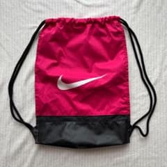 00s〜 NIKE ナップサック ジムサック バックパック ピンク 黒 Y2K