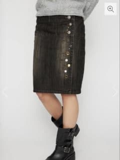 LAGUA GEM VARIOUS BUTTON DENIM スカートのサムネイル