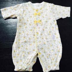 新生児50-60☆短肌着付き2wayオールのサムネイル