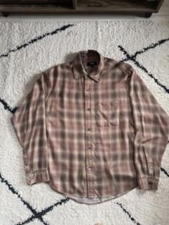 Stussy ネルシャツ チェック ブラウン Sのサムネイル