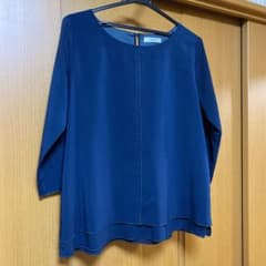 レディース　紺ブラウス　Ｌサイズのサムネイル