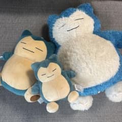 【6月16日まで！】ポケモン カビゴン ぬいぐるみ 3体セットのサムネイル