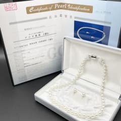 アコヤ真珠 花珠 GGC鑑別書 約7.5-8 ネックレス イヤリング - メルカリ