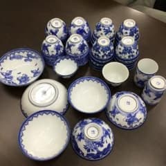 鍋島焼　花山　華山　湯呑　鉢　茶碗　45点まとめ売り m25200976830_1.jpg?1766668511