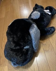 スヌーピー寝そべりBIGぬいぐるみ 黒のサムネイル