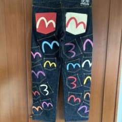 希少サイズ EVISU エヴィス メニーポケットデニム サイズ42×35 - メルカリ