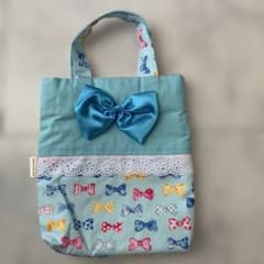 ❤︎SALE❤︎シューズバッグ　上履き入れ　上靴袋　リボン柄