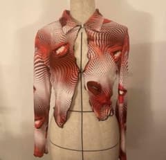 カーディガン　赤のサムネイル