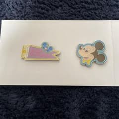 東京ディズニーランド ミッキーマウス ピンバッジ 2個セット - メルカリ