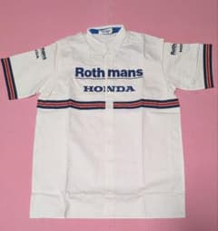 Rothmans Honda 2XL ホワイトボタンシャツ - メルカリ