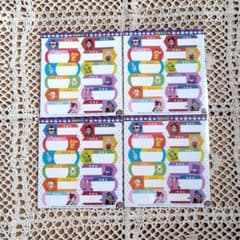 포켓몬 애니 포케 이름 스티커 스티커 4 장 (총 48 장) 세트