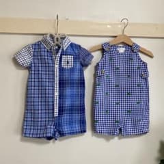 ラルフローレン ロンパース　6mと9m2枚組　ポロの帽子のおまけ付のサムネイル