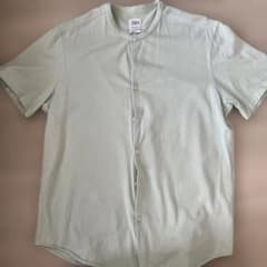 ZARA XL ライトグリーン半袖シャツ コットンのサムネイル
